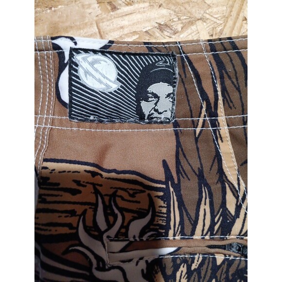 Lost Mayhem Psycho Chris Ward Pinup Girl Surf Trunks Board Shorts 32 RARE VTG - Picture 7 of 7